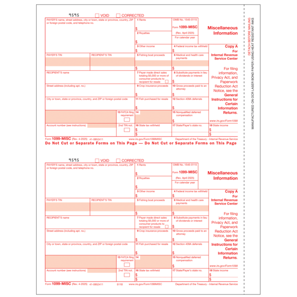 Blackbaud Forms 1099 Misc Tax Forms