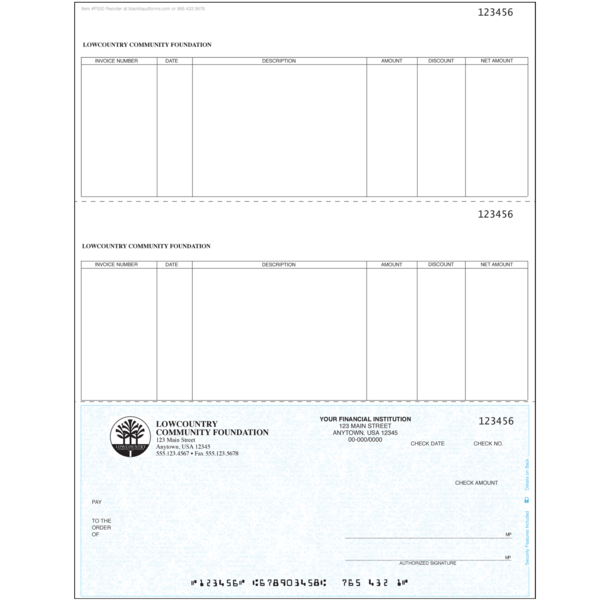 Double Stub Payroll Checks